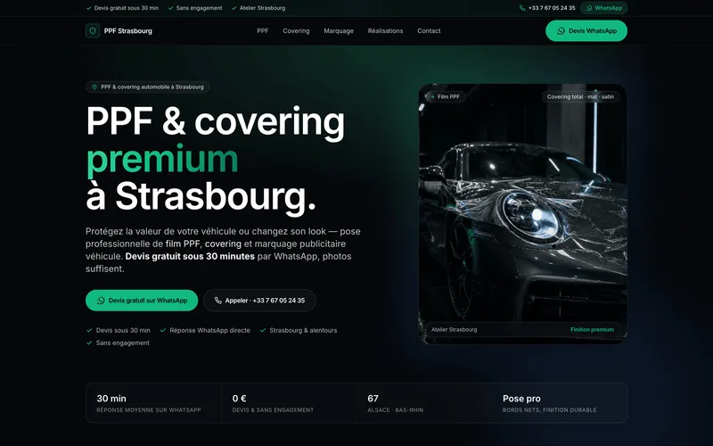 Aperçu du site PPF Strasbourg — PPF · Covering