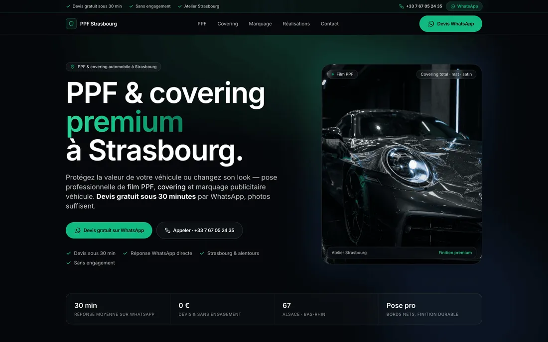 Aperçu du site ppf-strasbourg.fr réalisé par Naviel